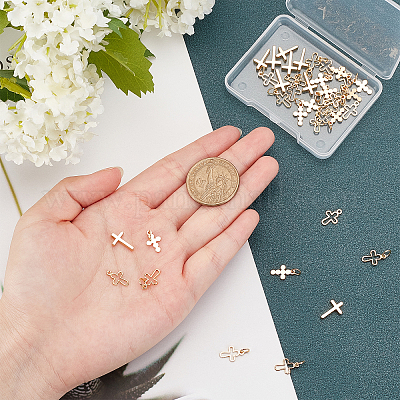 40шт 4 стильные латунные подвески KK-CA0001-49-1