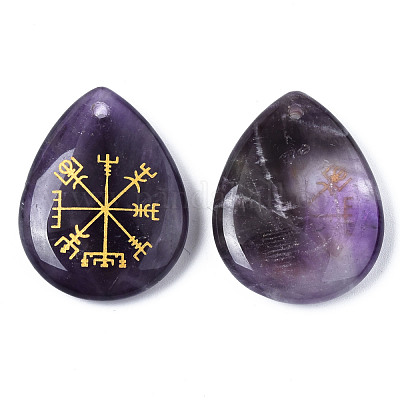 Подвески из натурального аметиста  G-T122-72E-1