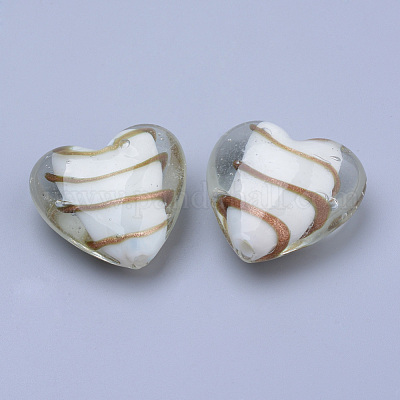 Бусины ручной работы бусины золотого песка LAMP-R138-02F-1