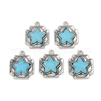 Синтетические бирюзовые подвески FIND-C068-19AS-1