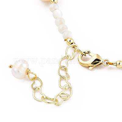 Bracelet coquillage blanc - bracelet perle blanche