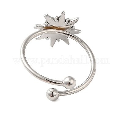 Открытое кольцо-манжета из нержавеющей стали марки 304 RJEW-M167-09D-P-1