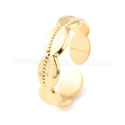 Кольца-манжеты из нержавеющей стали 304 с открытыми краями RJEW-D002-29G-1