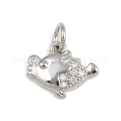 Латунные микро проложить кубического циркония подвески KK-A269-04A-P-1