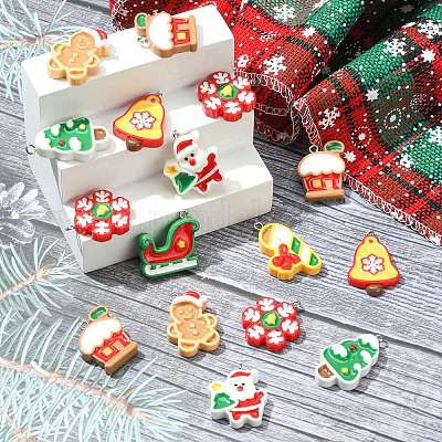 40шт 8 подвески из непрозрачной смолы RESI-CJ0003-44-1