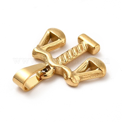 Подвески из нержавеющей стали 201 с вакуумным покрытием pvd STAS-P314-12G-1