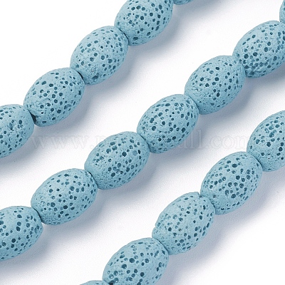 Бусы из натуральной лавы&nbsp;G-F671-03A-06-1