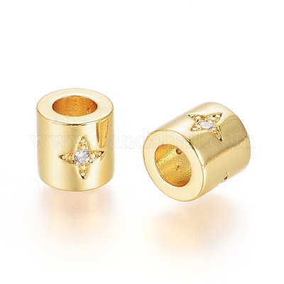 Латунные микропаве из прозрачного кубического циркония ZIRC-G166-41G-1