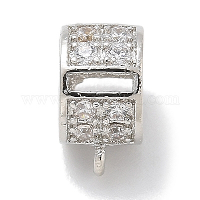 Покрытие стойки латунь микро паве прозрачный кубический цирконий трубы поручни KK-L224-021P-1