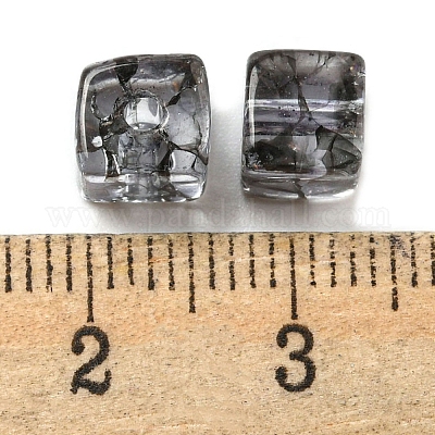 500шт прозрачные стеклянные бусины с кракле EGLA-NH0001-01C-1