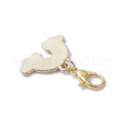 Подвесные украшения из эмалевого сплава радужного цвета HJEW-JM04116-1