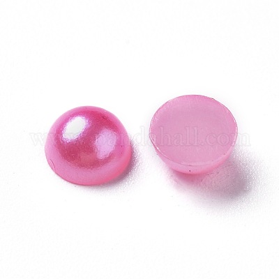 Абс пластмассовые имитационные жемчужные кабошоны&nbsp;SACR-S738-6mm-Z6-1