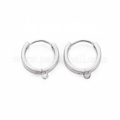 Латунные серьги-обручи KK-S364-158-1