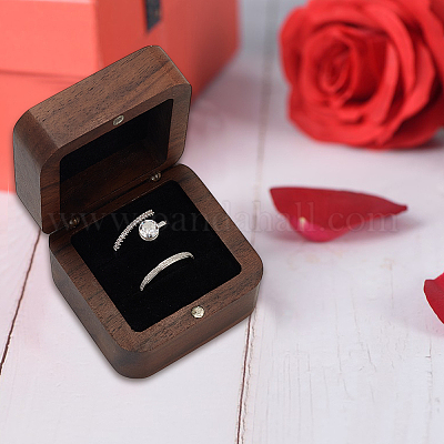 Магнитные подарочные коробки для хранения деревянных колец CON-WH0109-001-1