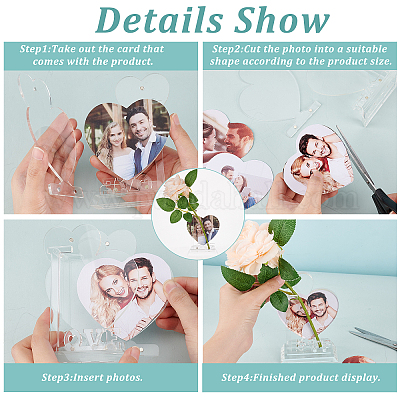 Wholesale Transparent Acrylic Photo Frame Stands 