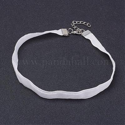 white cloth choker
