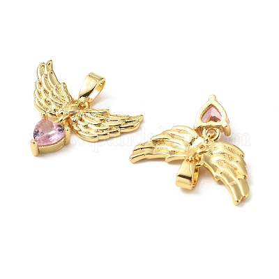 Латунные микро проложить кубического циркония подвески KK-G533-25G-02-1