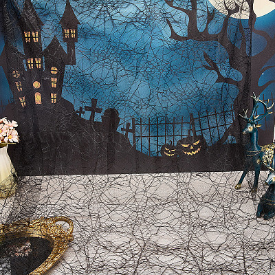 Полиэстеровая паутина ткань DIY-WH20049-44A-1