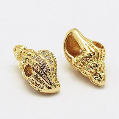 Латунные микро проложит класса ааа кубического циркония KK-P055-10G-NR-1