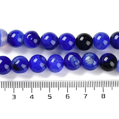 Натуральные полосатые агатовые / полосатые агатовые бусинки G-Z060-A01-C24-1