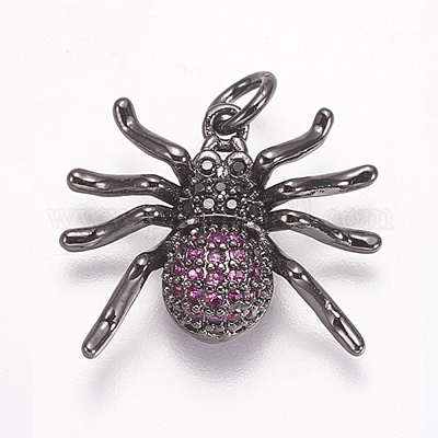 Латунные микро проложить кубического циркония подвески ZIRC-A009-03B-1