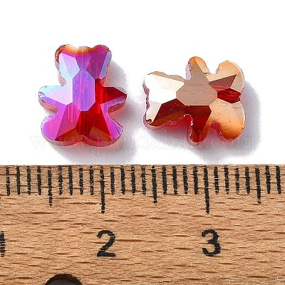 Гальванические стеклянные бусины EGLA-P059-01B-AB06-1