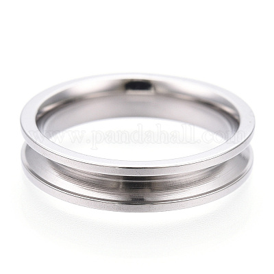 201 закрепка для кольца из нержавеющей стали с канавками STAS-WH0039-11A-P-1