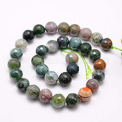 Chapelets de perles en agate indienne naturelle&nbsp;G-G542-8mm-19-1