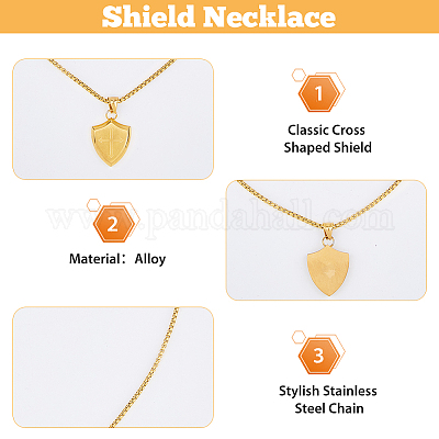 3шт. 3-х цветный комплект из ожерелий с подвесками из нержавеющей стали NJEW-FI0001-55-1