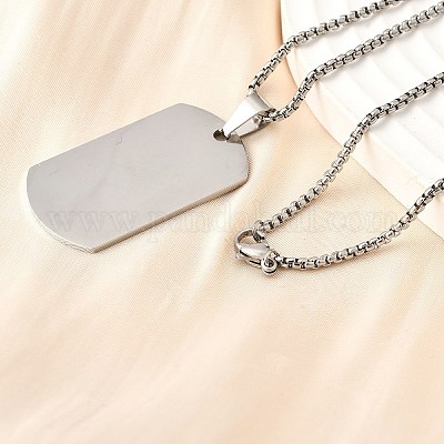 Ожерелья с подвесками из нержавеющей стали 304 NJEW-P329-04A-P-1