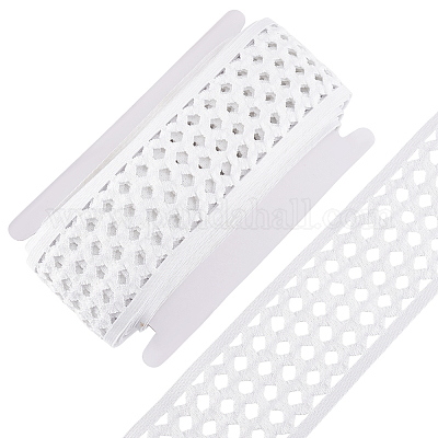 10 ярд полиэстеровой эластичной широкой тесьмы DIY-FG0006-44A-1