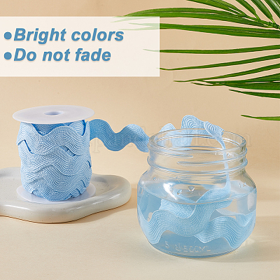 Лента из полиэстера с волнистой бахромой длиной 9 ярд. OCOR-XCP0002-92B-1