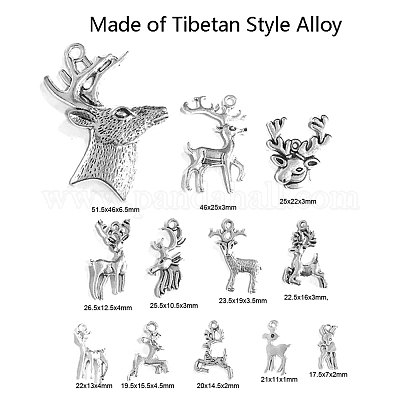 Сплавочные подвески тибетского стиля TIBE-CJ0001-06-RS-1