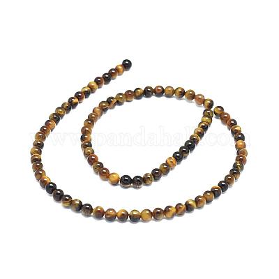 Природных тигровый глаз бисер нитей G-S259-21-4mm-1