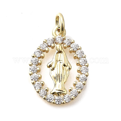 Латунные микро проложить кубического циркония подвески KK-P336-04D-G-1