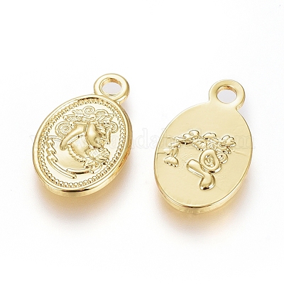 Латунные подвески KK-G389-21G-1