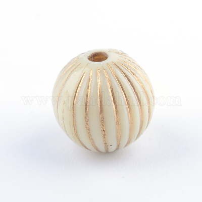 Круглые металлизированный акриловые бусины PACR-Q102-143A-1