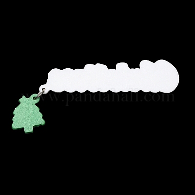 Кабошоны из непрозрачной смолы с рождественской тематикой CRES-D011-01I-1