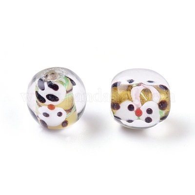 Бусы лэмпворк ручной работы LAMP-K027-04A-1