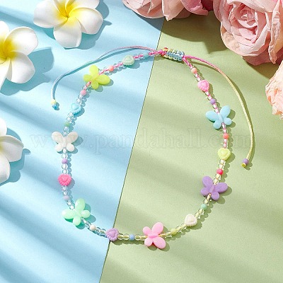 Colliers de perles acryliques&nbsp;NJEW-JN04709-1