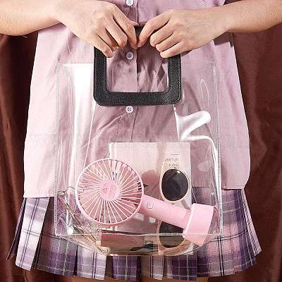 2 цветная прозрачная сумка из пвх для лазера ABAG-SZ0001-06B-1