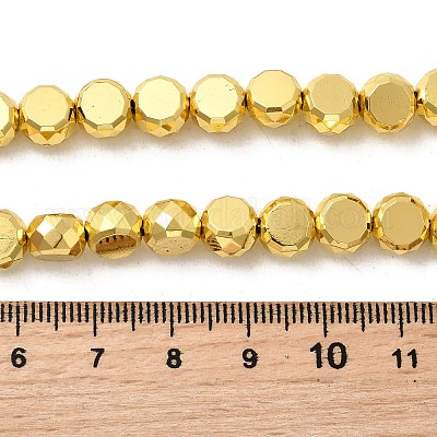 Стеклянные бусины с гальваническим покрытием  EGLA-F166-04B-1