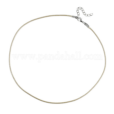 Воском хлопка ожерелье шнура материалы MAK-S034-024-1