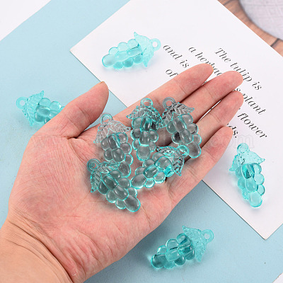 Осенняя тема прозрачные акриловые бусины TACR-S154-60B-946-1