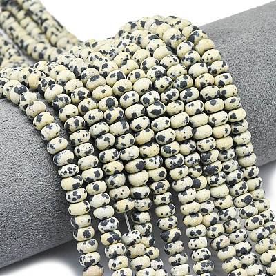 Природные яшмы далматин бисер нитей G-P575-A01-6x4mm-1