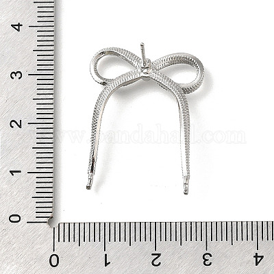 Латунные серьги-гвоздики&nbsp;LS-KK-U061-14B-P-1