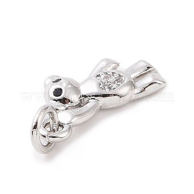 Латунные микро проложить кубического циркония подвески KK-C012-15P-1