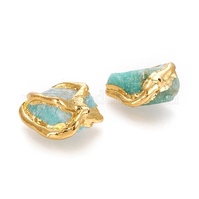 Необработанные грубые бусины из натурального амазонита G-P439-F04-1