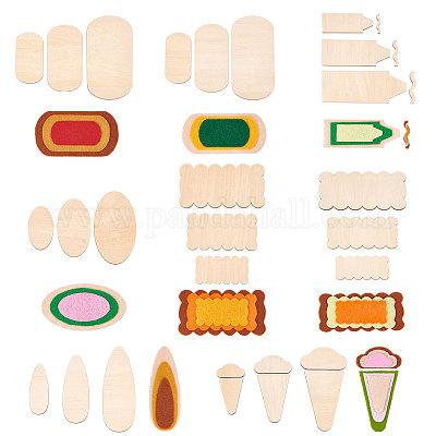 Незаконченные вырезы из дерева WOOD-WH0029-18-1