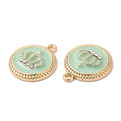 Pendentifs d'émail en alliage&nbsp;ENAM-K069-03G-1